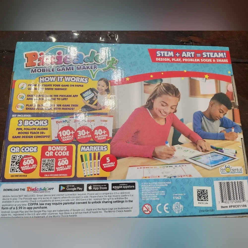 🖍NWT Pixicade Mobile Game Maker